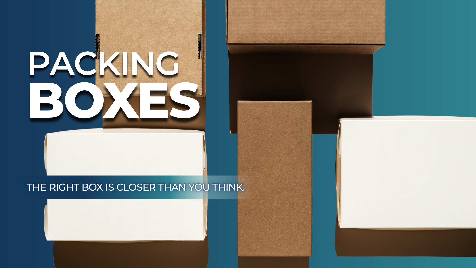 Packing boxes home page banner